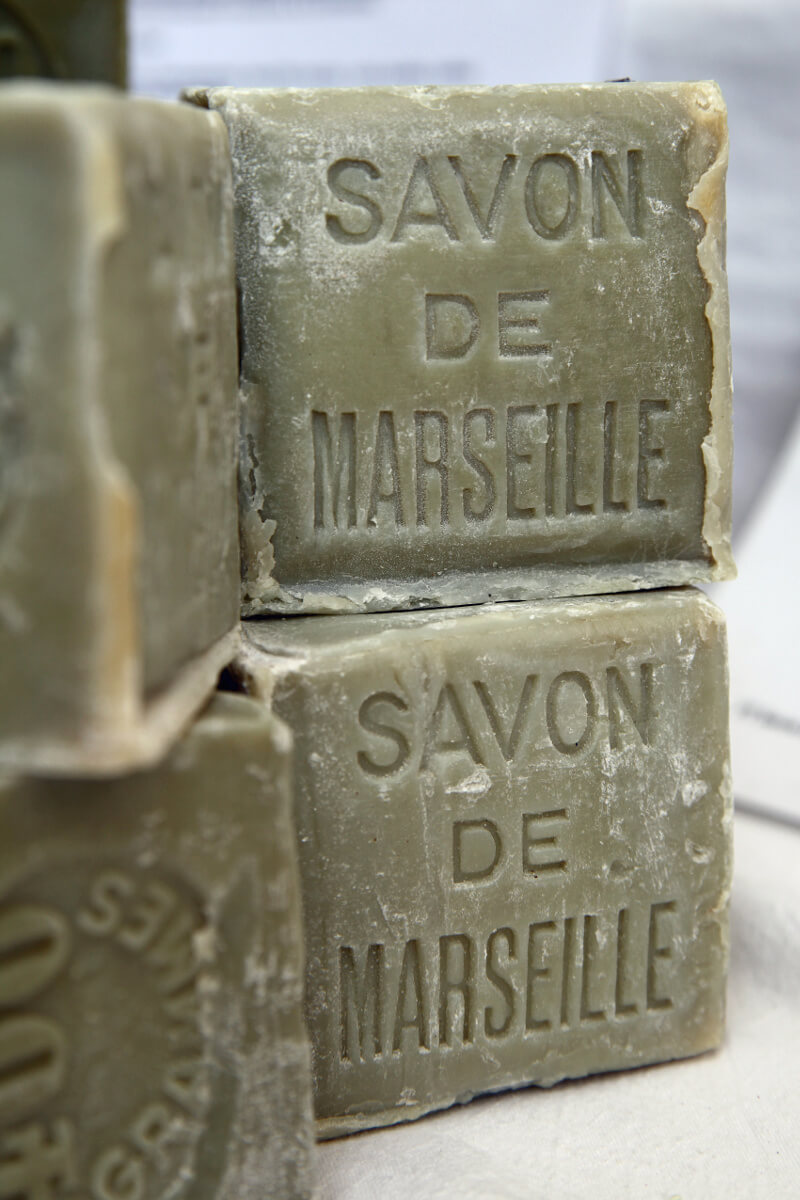 Authentic and historical Savon de Marseille cubes